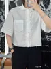 Женские блузкие рубашки дизайнер 2023 летняя новая корейская версия Lady Temperament Кружевая короткая рубашка свободная хлопковое женское платье Jm13 Jm13