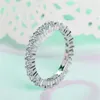 Bagues de grappe Choucong Eternity Promise Ring 2/3/4mm Diamond 925 Sterling Silver Engagement Wedding Band Pour Femmes Hommes Party Jewelry