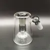 45 graders blå flugskål aska catcher för glas bong rök rör huvudbit 14 mm bubbler tornado dab rigg rök tillbehör