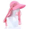 Szerokie grzbietowe czapki dużego kapelusza słonecznego Summer Summer Outdoor Wędrówki można złożyć