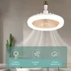 E27 Ventilatore da soffitto con luci LED Fan Light Plafoniera con ventilatore Ventilatore elettrico con telecomando per l'arredamento del soggiorno della camera da letto