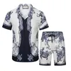 Casablanca 22SS Męskie projektanci plażowe torby letnie garnitury 2023 Modna koszulka nadmorskie koszule świąteczne