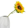 Decorative Flowers 5pcs Silk Sunflower Branch Single Stem Artificial Helianthus Sunflowers For Wedding Home Party Office Table Floral