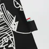 여름 남자의 캐주얼 티셔츠 귀여운 곰 프린트와 뜨거운 드릴 힙합 스타일 라운드 목 편안한 통기성 탑