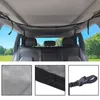 2024 Car Ceiling Storage Net Adjustable Double-Layer Zipper Mesh Car Roof Cargo Net Pocket For Long Trip For SUV Interior Accessories