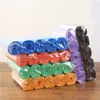 5 Rolls 75Pcs Garbage Bag Trash Bags Durable Disposable Plastic Home Kitchen Bathroom Disposable Garbage Drain Dustbin Garbage Bag