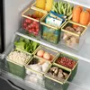 Storage Bottles Fridge Freezer Box Transparent Visible Multipurpose Large Opening Refrigerator Side Door Vegetable Fruit Hom