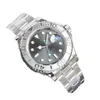 Reloj de pulsera automático para hombre yate, relojes de diseño falsos, 40 mm, acero inoxidable completo, cierre deslizante, relojes de pulsera para natación, reloj de pulsera luminoso de zafiro, montre de luxe