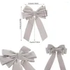 Hair Accessories Valentine's Day Velvet Clips For Girls Solid Color Bow-knot Hairpin Baby Girl Bows Lovely Clipv