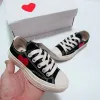 Nuovi bambini 1970 scarpe di tela stella classica casual Sneaker chuck 70 mandrini anni '70 Bambini neonati neonati Grandi occhi piattaforma a forma di cuore rosso