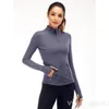 Outfits Lu Align Lu Define Woman Yoga Fitness Jacket Longs Sleeve Bodybuilding Jackets High Waist Sport Coat Quick Dry Exercise Activewear