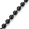 Chaînes 4.0mm Grande Boule Acier Inoxydable Perle Collier Chaîne Homme Noir Longueur 66cm