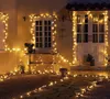 태양열 끈 조명 야외 LED 방수 태양 광 발전 크리스마스 화환 조명 크리스마스 나무 웨딩 파티 장식