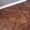 Amerykańskie panele orzechowe Plain Plain Black Kolor Naturalny medalion wkład domu Deco tapeta Marquetry tła dywan na zamówienie geometryczne