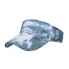 Ball Caps Spring Summer Air Top Tie-Dye Print Sunhat Fashion Bawełniany wydychający oddychający czapka baseballowa do zajęć na świeżym powietrzu