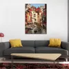 Impressionniste Toile Art Méditerranée Bord De Mer Vacances Brent Heighton Peinture Peint À La Main Venic Oeuvre Salle De Bains Décoration Murale