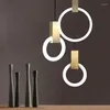 Pendant Lamps Modern Luminaire Crystal LED Lights Bedroom Restaurant Hanging Ceiling Deco Chambre Luminaria Pendente