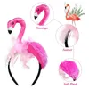 Bandanas Flamingo Bandband Hawaiian Tenues pour enfants décor Gift Festival Accessoires Satin Miss Pographies