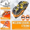 Mountaineering Crampons Ice Cleats Snow Grips Walk Traction Crampons with 19 Anti-Slip Stainless Steel Spikes for Boots Shoes Hiking Walking Jogging Mo 230603