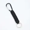 Outdoor Umbrella Rope Mountaineering Chain Key Chain Black Quick Hang Mountaineering Chain Seven Core Umbrella Rope Woven Key Chain Ring Hook Hanger