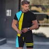 Tute Estate T-shirt da spiaggia da uomo Track Set Stampa 3D in 2 pezzi Abbinamento completo Sport Manica corta Girocollo Abbigliamento stile casual 6xl P230605