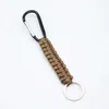 Outdoor Umbrella Rope Mountaineering Chain Key Chain Black Quick Hang Mountaineering Chain Seven Core Umbrella Rope Woven Key Chain Ring Hook Hanger