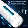 Massager Automatic Male Masturbator with Thrusting Mode 3d Realistic Vagina Stroker Adult for Men