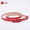 Belts Children Candy Color 1.2cm Super-thin PU Waistbands Simple Solid Casual Girl Apparel Accessories