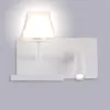 Wandleuchte ZEROUNO LED-Innenlampen mit Ladegerät, Regal, Schreibtisch, El-Zimmer, Wohnzimmer, Schlafzimmer, Handy aufladen, Leselicht