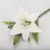 Decorative Flowers Artificial Silk Fake Lily Branch 78cm Long DIY Creative Bouquet As Gift For Friends Teach & Fresh Living Room Decor