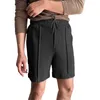 Heren Shorts Retro Sport Mannen Zomer Effen Recht Ademend Pantalones Cortos Para Hombres Trendy Trekkoord Joggingbroek