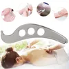 Entspannung Gua SHA Tool Edelstahl Handbuch Schabtmassagewerkzeuge Physiotherapie Schmerzlinderung Myofasziale Freisetzung Gewebemobilisierung