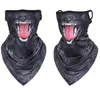 Unisex Women Men Breathable cooling Triangle Bandana Magic Scarves Half Face Cover masks Funny Party costumes masks Sports Ice silk Turban wraps