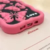 Shockproaper Slim Case для iPhone 11 12 13 Pro Max 14 Симпатичная 3D Силиконовая крышка бабочки -бабочки