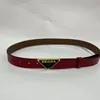 2023 mode Bijpassende doos Italiaanse nieuwe leren riem heren en dames casual G business luxe brief gladde gesp