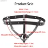 BDSM Chastity Forced Orgasm Adjustable Belt For Vibrator Dildo Leather Bondage Strap-on Harness Sex Toys For Women Couples L230518