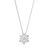 Подвесные ожерелья Легкие роскошные цирконы снежные подвески для женщин в личностных предметах с ювелирными аксессуарами