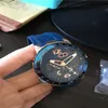 2016 Nouvelle arrivée top Nouveau Style montre pour homme Bleu montre en caoutchouc mécanique automatique montre-bracelet UN13231G