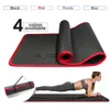 Tapis de yoga 10MM Tapis extra-épais Tapis d'exercice NRB antidérapant avec bandages Insipide Pilates Gym Workout Fitness Tapis 183cmx61cm J230506