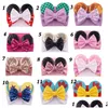 Hair Accessories Baby Veet Belt Solid Color Hairpin Sequin Glitter Big Bow Clips Mouse Ear Wide Boutique Headband Girl Drop Delivery Dhjxl