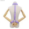 PU Leather Behind Back Hand SM Collar BDSM Bondage Restraints Slave Training Hand Binding SM Toys For Couple Games L230518