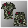 Trainingspakken Nieuwe Zomer Casual Mode Print T-shirt + Strand Shorts heren O-hals T-shirt 2 Aziatische Maten Xxs-6xl P230605