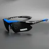 Utomhus Eyewear Comaxsun Professional Polariserade cykelglasögon Bike Goggles Sportcykel Solglasögon UV 400 med 5 Lens TR90 2 Style 230605