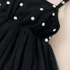 Девушка платья семья, соответствующая нарядам, девочки Dot European American Princess Dress Prompling вечеринка по случаю дня рождения летняя сестра подруг подруги