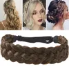 Headwear Hair Accessories Synthetic Braided Headbands Fake Plaited Band Braiding Extension Hairpiece for Women Girls 230605