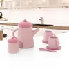 Kitchens Play Food Miniature Cups Set Pretend Toys For Girls Boy Soft Silicone Feeding Cup Early Education Items Tableware 230605