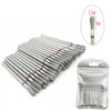 Nagelkonstutrustning 50 st diamantborr nagelband Clean Bit Set Milling Cutter för Manicure Electric Bits Tillbehör Död Skin Ta bort verktyget 230606