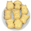 Bakning Mögelplastkakor Diy Cartoon Biscuit Mold 3D Cutters Biscoito Mold Cake Decorating Tool