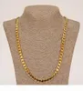 P Classic Cuban Link Chain Necklace Bracelet Set Fine 18k Real Solid Gold Filled Fashion Men Women 039 S Jewelry Accessories Pe4757523