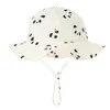 Bébé coton seau chapeau enfants crème solaire casquettes d'extérieur garçons filles imprimer Panama chapeau unisexe plage pêche chapeau pour 3-12 mois